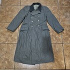 Vintage East German Trench Coat Wool Military Double Breasted Sg 52