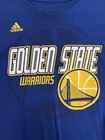 Golden State Warriors Adidas T-shirt Blue Size Large