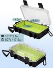  Protective Case 10  L X 5  W X 2 5  H Watertight Storage Box Kayaking Boat 
