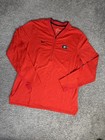 Georgia Bulldogs Jacket Mens Large Red Ncaa Football Nike Dri-fit Pullover