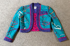 Vtg 80s Jeanne Marc Women s Pastel Aop Eye Glasses 2 Piece Jumpsuit - Medium
