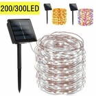 100-500 Led Solar Fairy Lights Garden Outdoor Party Christmas Lamp String Light 
