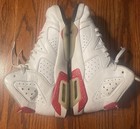 Jordan Air Jordan Unisex Kids High Top Leather Lace-up Sneakers White red 6 5