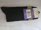 Minions Men s Black Yellow Blue Graphic Crew Socks Size 10-13 1 Pair  rollin 