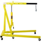 2 Ton Folding Engine Hoist  Heavy Duty Steel With 6 Iron Caster Wheels