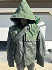 Oliver Queen Authentic Hooded Jacket With 10 Arrows explosive    Quiver    