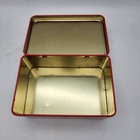 Vintage Guy Untereiner Tin Box Canister Hinged Farm Picnic Art Rustic 4 5x7x3