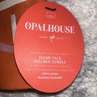 Opalhouse Flour Sack Kitchen Towel Set Of 2 Colorful Cotton Fuchsia Dark Orange