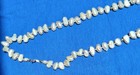 Vintage 18 5  White Freshwater Baroque Pearl Strand Necklace Solid 14k Gold   