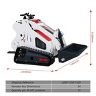 B s Mini Skid Steer Loader 13 5hp Engine Tracked Compact Stand-on  4 Attachments
