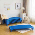 Costway Pack Of 6 Kids Stackable Naptime Cot 52  L X 23  W Daycare Rest Mat