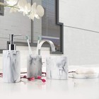 Bathroom Accessories Set 4 Pieces Marble Bathroom Vanity Countertop Accessory