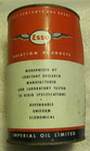 Rare Vintage Winged Esso Aviation Oil Advertising Sign Metal Tin Can Used