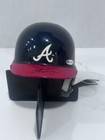 Chipper Jones Autographed Mini Helmet Uda Coa