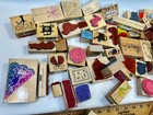 7 4 Pounds Of Rubber Stamps Huge Lot - Mostly New  Scrapbook Teachers Score 