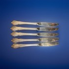Set 2 Wallace Grand Colonial Sterling Hollow Handle Dinner Knives 5 Pieces