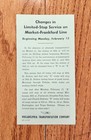 1956 Ptc Philadelphia Transportation Co Subway Service Change Market Pa