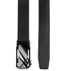 Leather Ratchet Belt 1 3 8  With Comfort Click Sliding Automatic Buckle In Gift