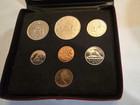 1972  Royal Canadian Mint 7 Coin Set Uncirculated - Stunning Display Case
