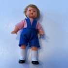 2 Vintage German Celluloid Dolls 3    girl   Boy sleepy Eyes dollhouse Miniature