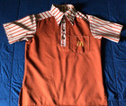 Vintage 1976 Mcdonalds Red Crest 3 Piece Uniform Shirt pants vest