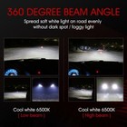 Hb3 9005 Led Headlight Bulbs Conversion Kit High Beam White Super Bright Fanless