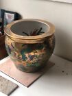 Large Stunning Chinese Vintage Or Antique Gilt Porcelain Jardini  re Planter Vase
