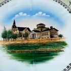 Emporia College Ks Kansas Wheelock Antique Souvenir Rare China Dish Plate
