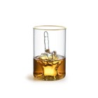 Shot Glass     4oz Small 3d Middle Finger Glass
