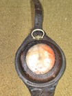 Wwi British Officer Pocket Watch With Leather Wrist Strap See Desc