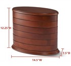 Kings Brand Furniture - Swivel Wood Jewelry Box Tower  6 Drawers  Dark Cherry