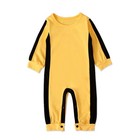Kids Toddler Baby Bruce Lee Game Of Death Yellow Kungfu Romper Jumpsuit Costume