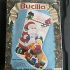 Santa s Workshop Christmas Stocking Felt Applique Kit Bucilla Nip 18 In