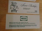 Hess Oil Company 3 Pcs Season s Greeting Cards   1967 Card For Hess Tank Trailer
