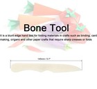Bone Folder   Creaser Tool - Scoring  Folding For Origami  Paper White 
