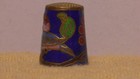 Vintage Cloisonne Enamel Bird Thimble