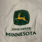 Vintage John Deere Minnesota Hoodie poncho Cream Pullover Farm Tractor Logo