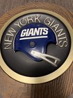 Vintage 1970s New York Giants 14 Inch Round Wall Helmet Plaque