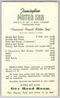 Vintage Aerial View Framingham Motter Inn Ma Room Rates Back Gay Head Rm Ad Card