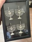 New Set Of 8 Rhinestone Menorah Napkin Ring Holder Bling Crystal Hanukkah Jewish
