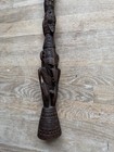 Papua New Guinea Abelam Wood Tribal Carving Statue 24  Totem Fertility Pole 