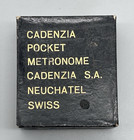 Palmer Cadenzia Pocket Metronome Neuchatel Swiss Switzerland Original Box 