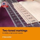 Fiskars Sewing Ruler  3  X 18  Acrylic Ruler With Gridlines  Sewing And Quilting