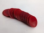 Vintage Lot 20 Art Deco Catalin Bakelite Candy Apple Red Swirl Poker Chips C1935