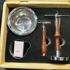Wood 5 Piece Shaving Set   De Safety Razor   Badger Brush   Men s Gift Kit
