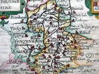 Cambridgeshire C1627 By Van Den Keere  Miniature Speed Genuine Antique Map