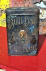 Bull Dog Cut Plug De Luxe Tobacco Tin Blue With Bulldog Graphic