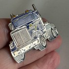 Vintage International Semi Truck Tractor Enamel Lapel Pin Big Rig Freight Hauler