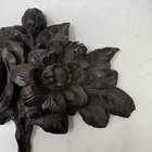 Antique Victorian Carved Walnut Salvage Architectural Piece Wood Vintage Flower
