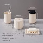Ceramic Bathroom Set lotion Soap Dispenser And Toothbrush Holder Set  Soap Di   